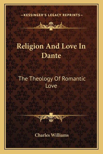 Front cover_Religion and Love in Dante