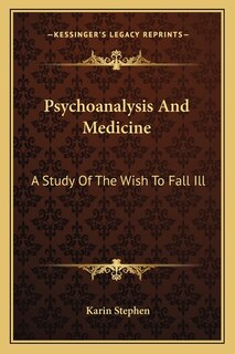 Couverture_Psychoanalysis And Medicine