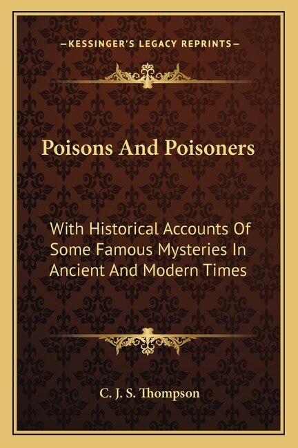 Front cover_Poisons And Poisoners