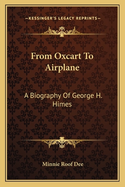 Couverture_From Oxcart To Airplane