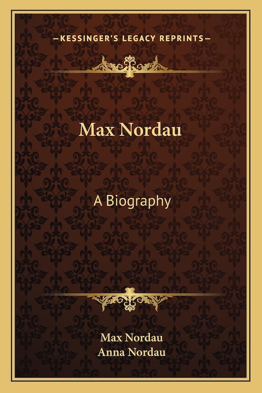 Front cover_Max Nordau