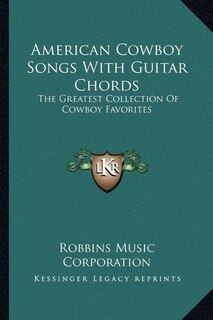 Couverture_American Cowboy Songs With Guitar Chords