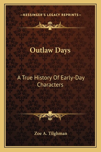 Front cover_Outlaw Days
