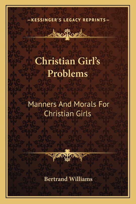 Front cover_Christian Girl's Problems