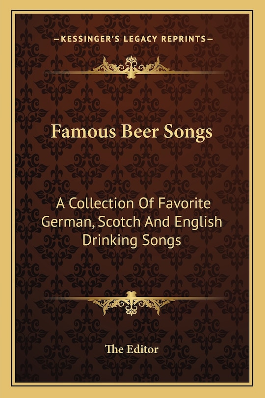 Front cover_Famous Beer Songs