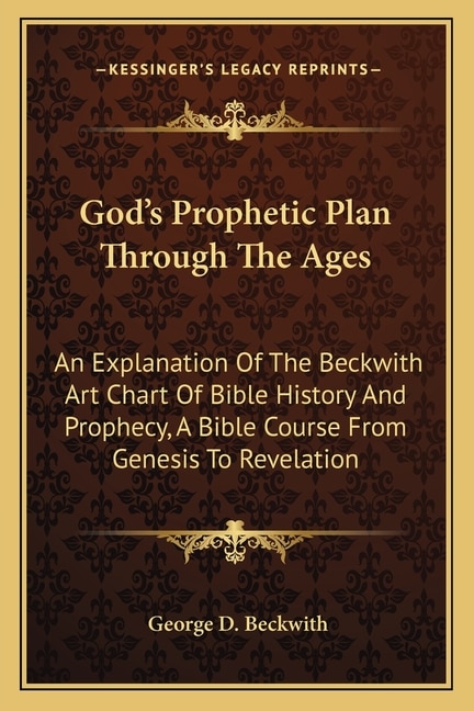 Front cover_God's Prophetic Plan Through The Ages