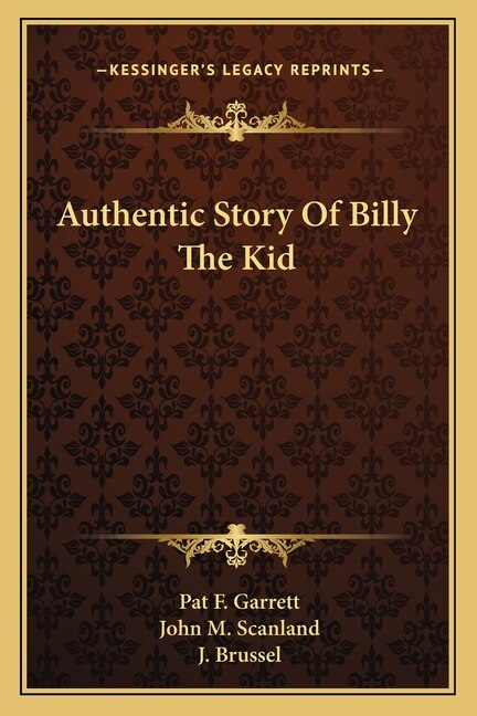 Front cover_Authentic Story Of Billy The Kid