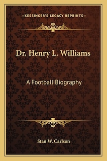 Couverture_Dr. Henry L. Williams