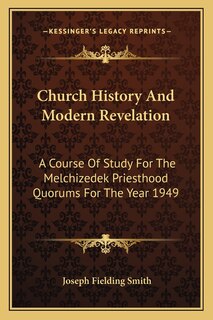 Couverture_Church History And Modern Revelation
