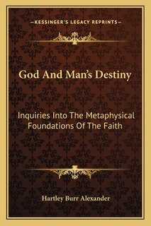 Couverture_God And Man's Destiny