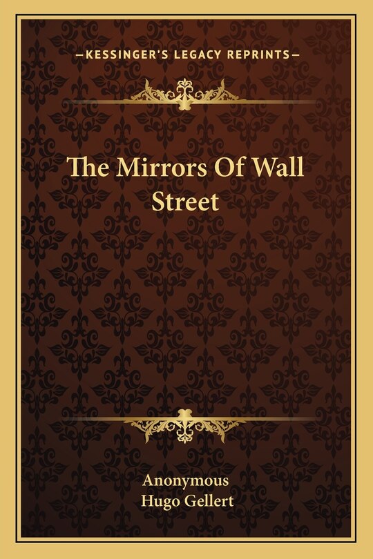 Front cover_The Mirrors Of Wall Street