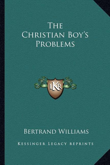 Front cover_The Christian Boy's Problems