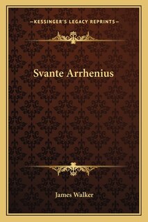 Front cover_Svante Arrhenius