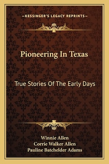 Couverture_Pioneering In Texas