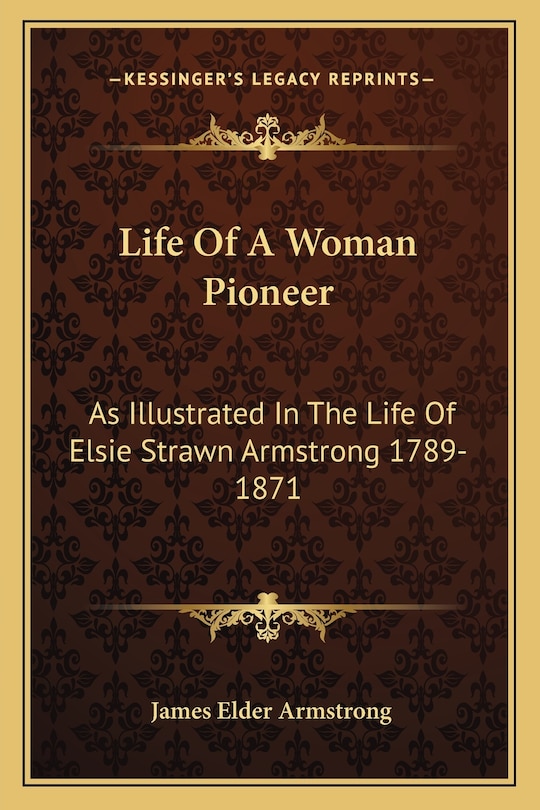 Front cover_Life of a Woman Pioneer