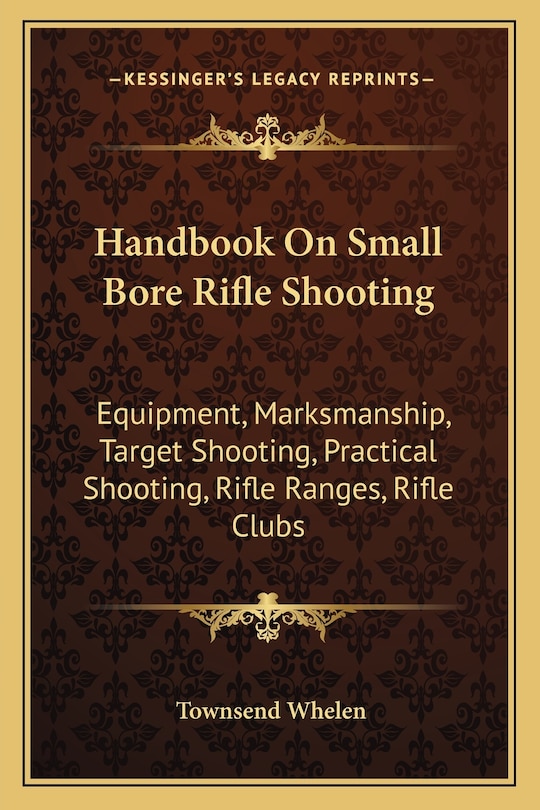 Front cover_Handbook on Small Bore Rifle Shooting