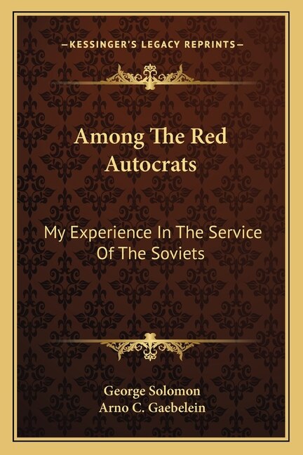 Front cover_Among The Red Autocrats