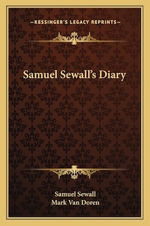 Front cover_Samuel Sewall's Diary