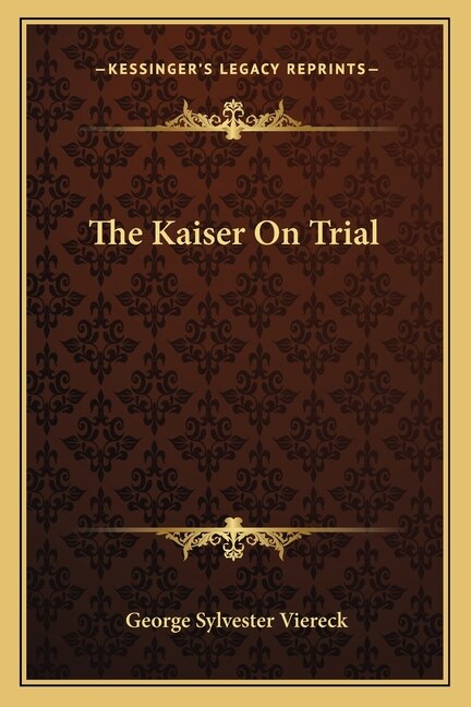 The Kaiser On Trial