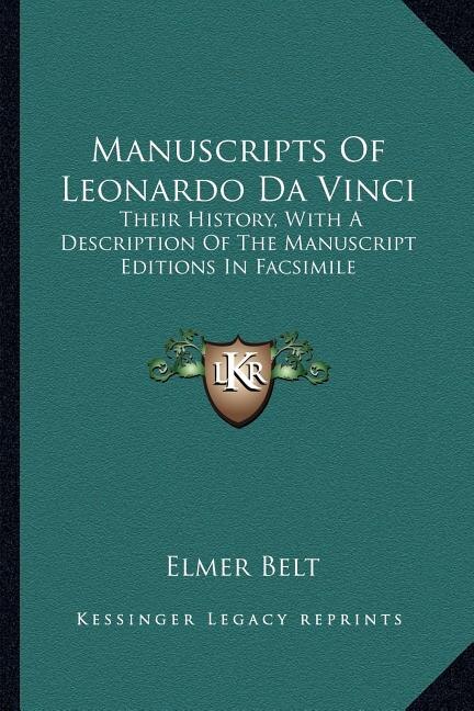 Couverture_Manuscripts Of Leonardo Da Vinci