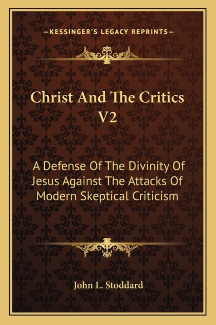 Couverture_Christ And The Critics V2