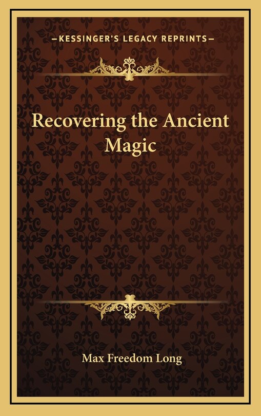 Front cover_Recovering The Ancient Magic