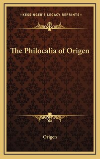 Front cover_The Philocalia of Origen