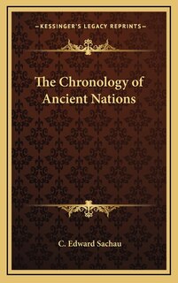 Front cover_The Chronology of Ancient Nations