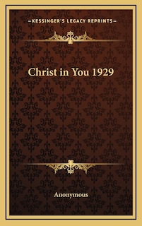 Front cover_Christ in You 1929