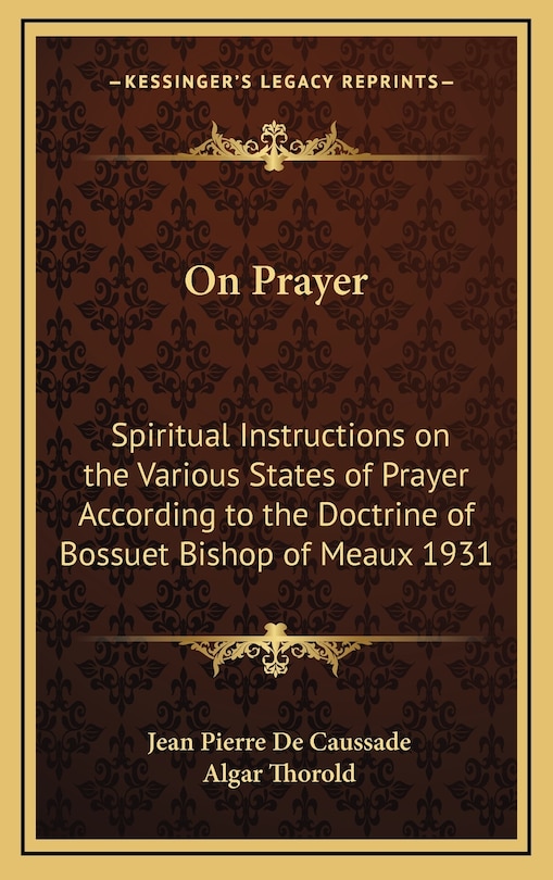 Front cover_On Prayer