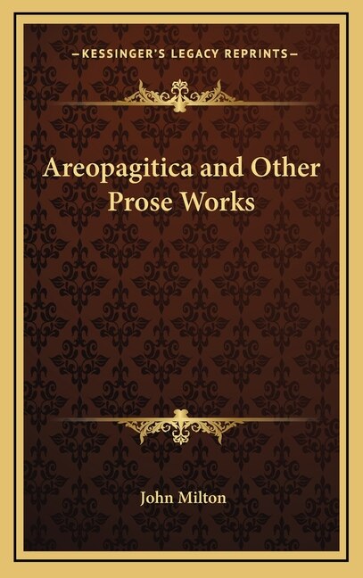 Front cover_Areopagitica and Other Prose Works