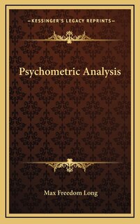 Front cover_Psychometric Analysis