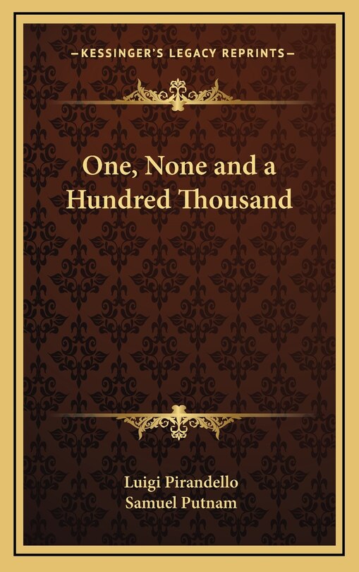 Front cover_One, None and a Hundred Thousand