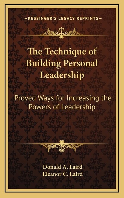 Couverture_The Technique of Building Personal Leadership