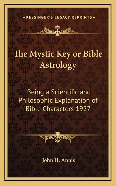 Front cover_The Mystic Key or Bible Astrology