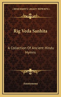 Front cover_Rig Veda Sanhita