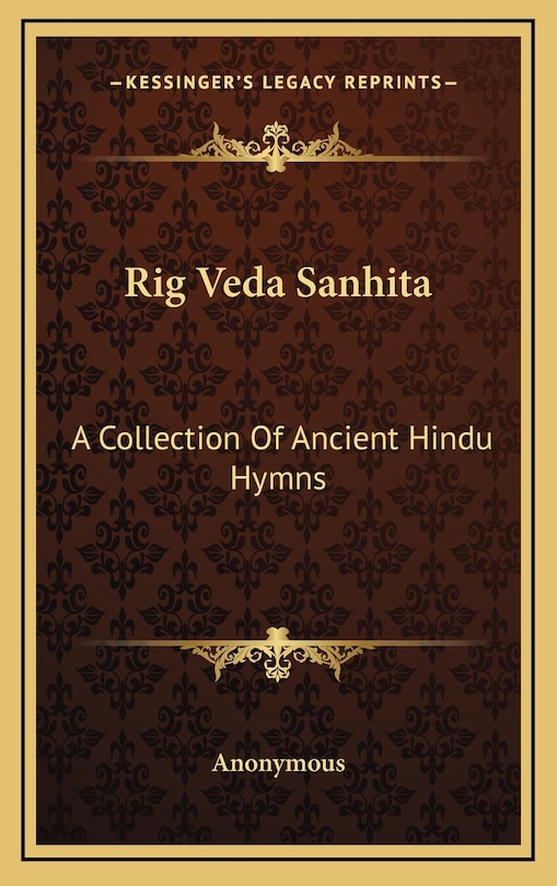 Front cover_Rig Veda Sanhita