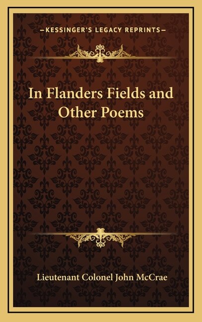 Front cover_In Flanders Fields and Other Poems