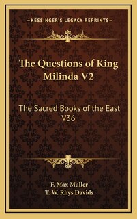 Front cover_The Questions of King Milinda V2
