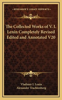 Front cover_The Collected Works of V. I. Lenin Completely Revised Edited and Annotated V20