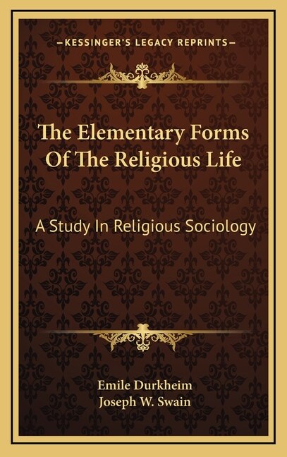 Front cover_The Elementary Forms Of The Religious Life