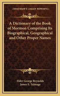 Front cover_A Dictionary of the Book of Mormon Comprising Its Biographical, Geographical and Other Proper Names