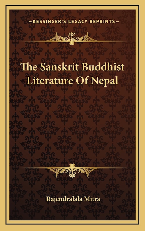 Couverture_The Sanskrit Buddhist Literature Of Nepal
