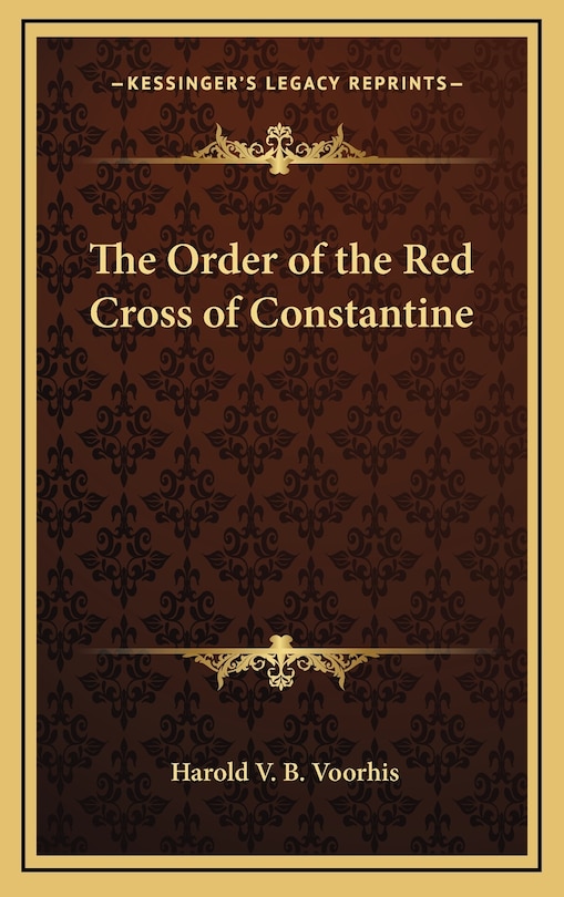 Couverture_The Order of the Red Cross of Constantine
