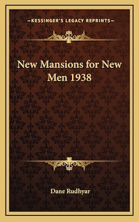 Front cover_New Mansions for New Men 1938