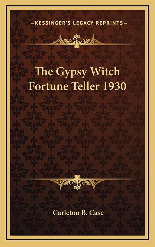 Front cover_The Gypsy Witch Fortune Teller 1930