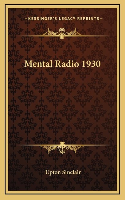 Front cover_Mental Radio 1930