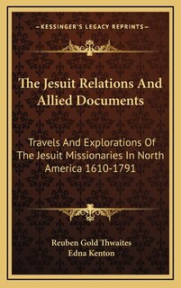 Front cover_The Jesuit Relations and Allied Documents