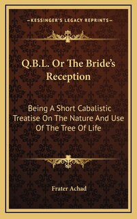 Front cover_Q.B.L. or the Bride's Reception
