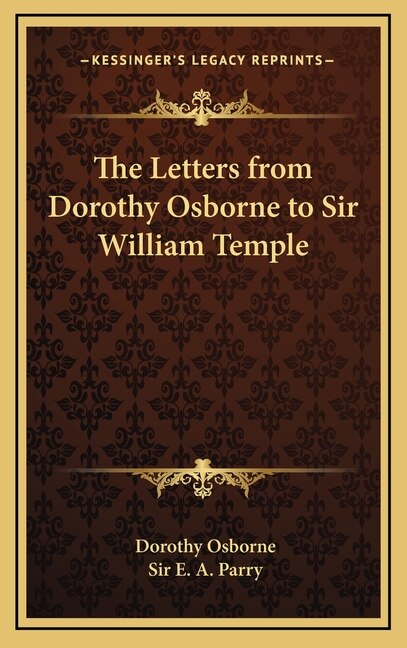 Front cover_The Letters from Dorothy Osborne to Sir William Temple